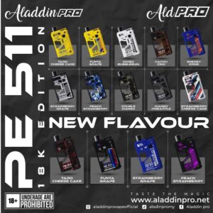 Alternative view of ALADDIN PRO PE511 18000 PUFFS Pre-Filled Cartridge Genuine Stock Buy Now