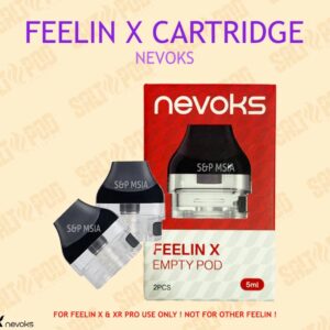 Alternative view of Nevoks Feelin X Empty Cartridge 5ml Genuine Stock Buy Now 2 Pcs Pack