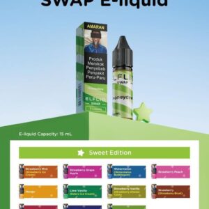 Alternative view of Elfliq Swap E-Liquid By Elfbar 15ml 20mg Akta 852 Registered Genuine Stock Buy Now