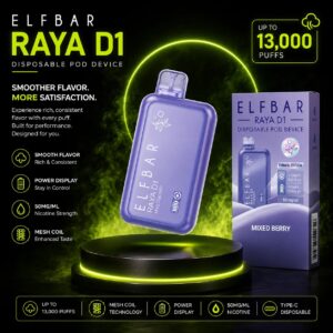 Alternative view of Elfbar Raya D1 13k Disposable Genuine Stock Buy Now